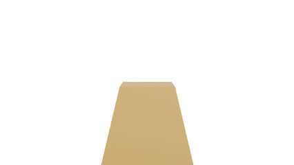 Minimalist Beige Table on Transparent Background
