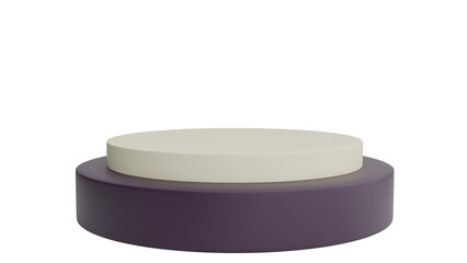 Minimalist Purple and White Display Podium