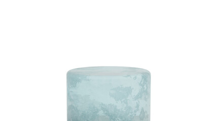 Light Blue Cylindrical Object with Transparent Background