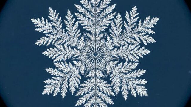 snowflake on blue background