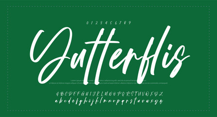 elegant handwritten font that captures a realistic signature style, great for personal logos and stationery. 
