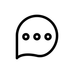 Obraz premium Chat icon set featuring messaging bubbles, conversations and communication symbols ideal for apps, websites, social media and modern UI design.