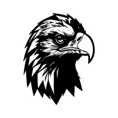 Obraz premium eagle head vector illustration
