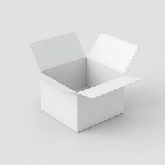 空虚の立方体、純白の３Dレンダリング