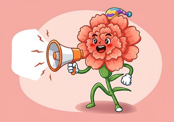 カーネーションの元気なアナウンス！