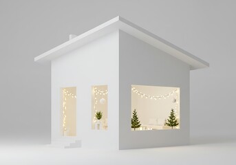 静寂の白、灯りの温もり