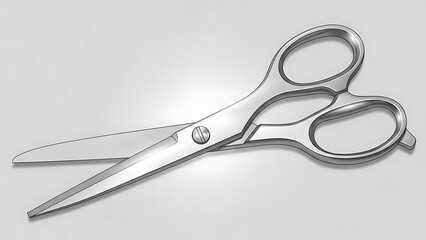 Fototapeta premium Scissors Metal Blade Handle