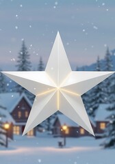 冬夜に輝く、幾何学の星