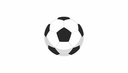 Fototapeta premium Classic soccer ball in black and white