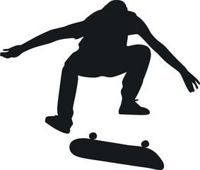 Obraz premium Skateboarding People Sport Silhouette Element