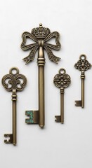 Antique Key Collection - Ornate Designs and Vintage Charm.