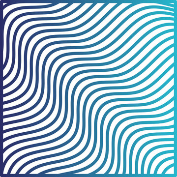 Linear Wave Wareframe Design Element