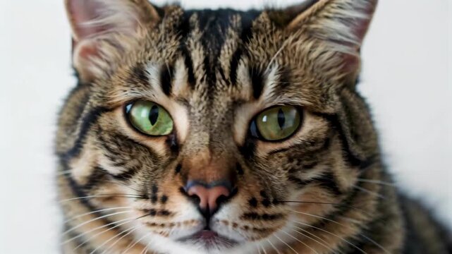 Tabby cat close-up material