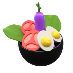 Healthy Bowl 3D Illustration