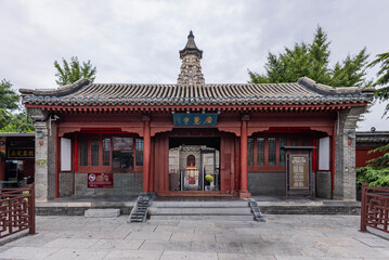 The landscape of Guanghui Temple in Zhengding Ancient City, Hebei Province	
