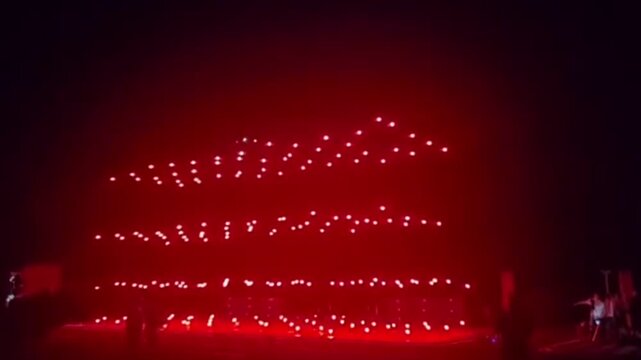 A Spectacular Drone Swarm Performance