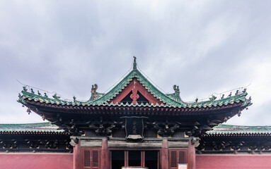 The landscape of Longxing Temple in the ancient city of Zhengding, Hebei Province	
