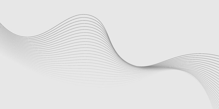 Abstract vector background with black wavy lines. EPS10Print