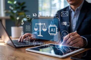 AI governance system with digital law, ethical control and data compliance, management, regulation, accountability, and secure decision making for fair and transparent technology operations