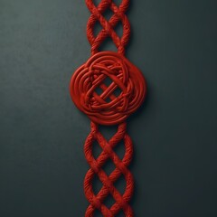 Chinese knot vector style, modern minimal, empty space for text