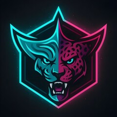 Rayjaguar Prism Surge Esports Mascot Logo Vector