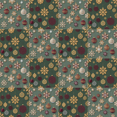 クリスマスオーナメントの模様1