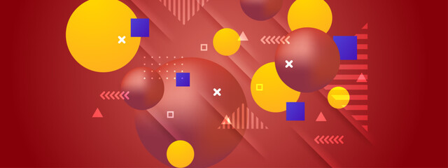 Obraz premium A modern abstract background with overlapping gradients geometric shapes