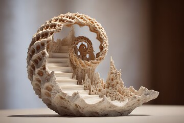 seashell shaped spiral stairs