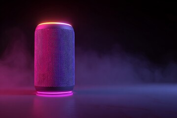 a smart glowing speaker