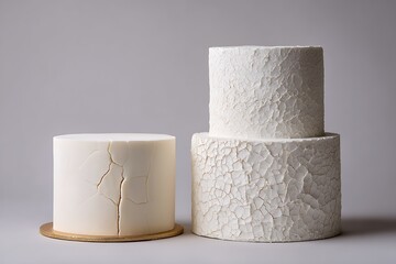 a smooth frosted cake