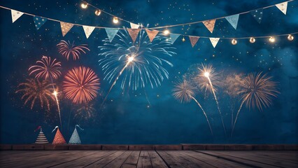 Festive background with luxury dark backdrop and golden shimmer dust for premium brand promotions