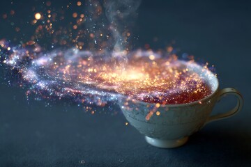 cup of coffee with smoke