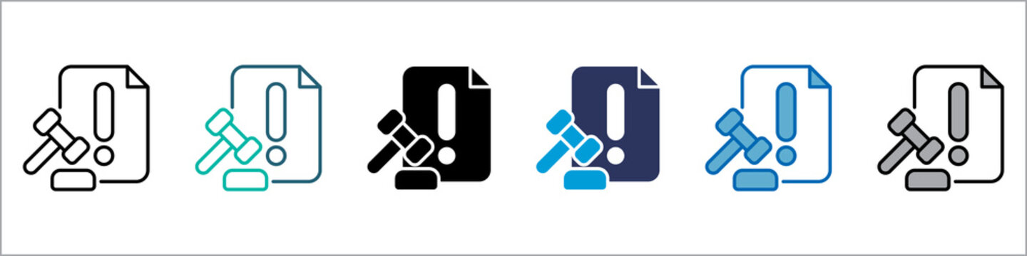 Penalty Icon Single Pack Multistyle