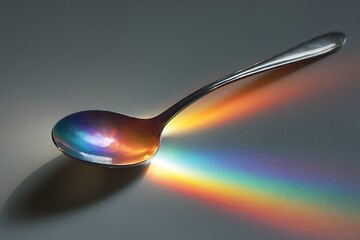 spoon scooping up a glowing rays
