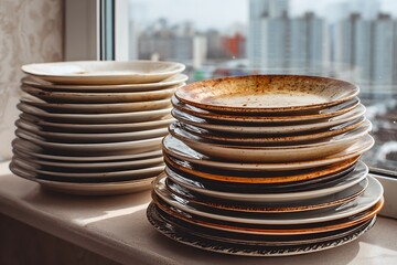stack of plates