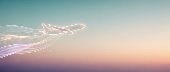 An airplane taking flight into the sky symbolizing holiday travel and adventure