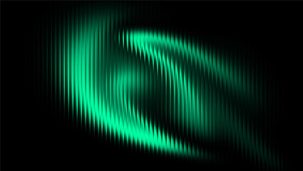 Dark green abstract striped wallpaper with noise texture.