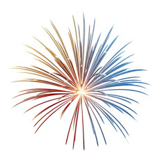 Naklejka premium Colorful Firework Explosion with Vibrant Trails.