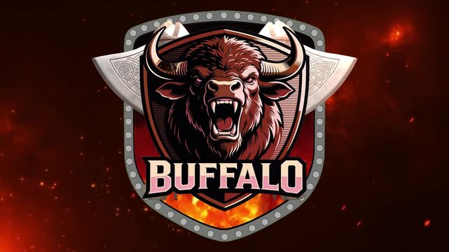 High-quality video featuring a wild buffalo in its natural habitat, showcasing strength, resilience, and raw wildlife power.