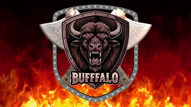 High-quality video featuring a wild buffalo in its natural habitat, showcasing strength, resilience, and raw wildlife power.