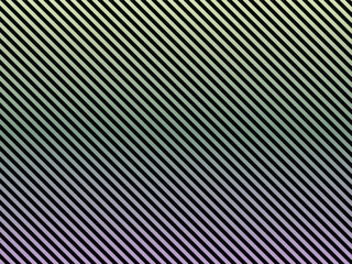 Modern Abstract Pattern with Diagonal Black Lines over Green and Purple Gradient Background