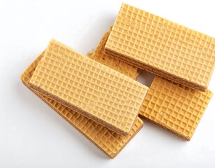 Stacked waffle biscuits