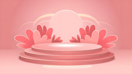 pink flower on a white background