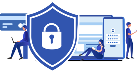 Cyber security and data protection privacy, PDPA concept. Businessman secure data management and protect data from hacker attacks and padlock icon to internet technology networking