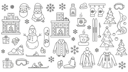 Valentine's Day Icon Pack &ndash; Editable Line Art Vector Icons Featuring Love, Romance, and Celebration Elements.