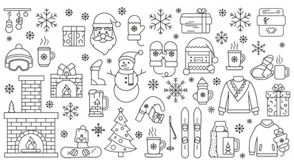 Valentine's Day Icon Pack &ndash; Editable Line Art Vector Icons Featuring Love, Romance, and Celebration Elements.