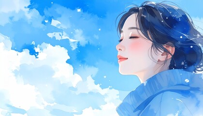 冬のイメージカット（女性）