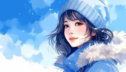 冬のイメージカット（女性）