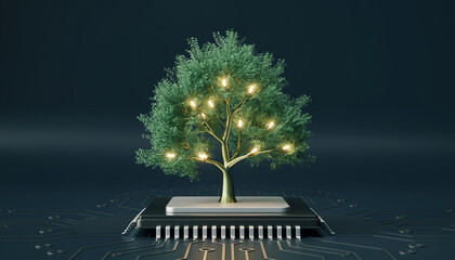 christmas tree with fireworks