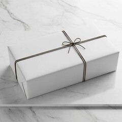gift box on a marble background